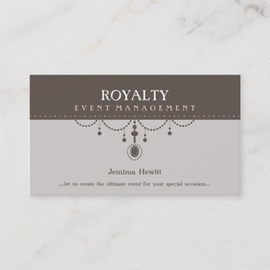 GESCHÄFTSKARTE: Dekoration Visitenkarte (Vorderseite)