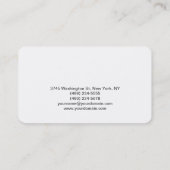 Geschäftskarte des abgerundeten Weißen Elektroinge Visitenkarte (Rückseite)