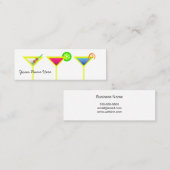 Geschäftskarte des Barkeepers Mini Visitenkarte (Vorne/Hinten)