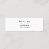 Geschäftskarte des Barkeepers Mini Visitenkarte (Rückseite)