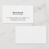 Geschäftskarte des modernisierten Elektroingenieur Visitenkarte (Vorne/Hinten)