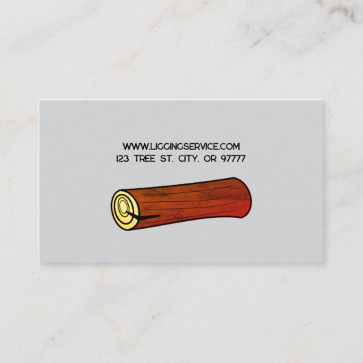 Geschäftskarte des Protokollierungsdienstes Visitenkarte (Rückseite)