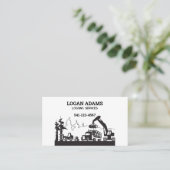 Geschäftskarte des Protokollierungsdienstes Visitenkarte (Stehend Vorderseite)