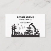 Geschäftskarte des Protokollierungsdienstes Visitenkarte (Vorderseite)