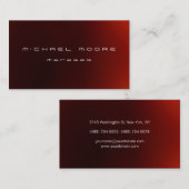 Geschäftskarte des Red Light Patterns Manager Visitenkarte (Vorne/Hinten)