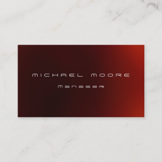 Geschäftskarte des Red Light Patterns Manager Visitenkarte (Vorderseite)