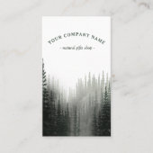 Geschäftskarte des Rustikalen Pine Forest-Logos Visitenkarte (Vorderseite)