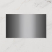 Geschäftskarte des Silver Metal Petroleum Engineer Visitenkarte (Rückseite)