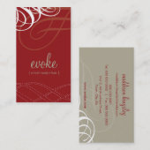 GESCHÄFTSKARTE: Designervogue 11 Visitenkarte (Vorne/Hinten)