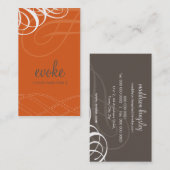 GESCHÄFTSKARTE: Designervogue 14 Visitenkarte (Vorne/Hinten)