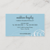 GESCHÄFTSKARTE: Designervogue 18 Visitenkarte (Rückseite)