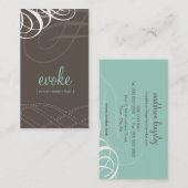 GESCHÄFTSKARTE: Designervogue 4 Visitenkarte (Vorne/Hinten)