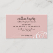 GESCHÄFTSKARTE: Designervogue L16 Visitenkarte (Rückseite)