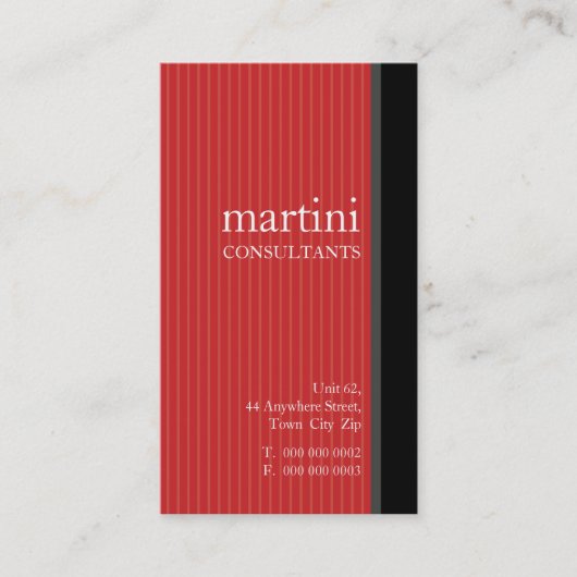 GESCHÄFTSKARTE: einfach 6 Visitenkarte (Vorderseite)