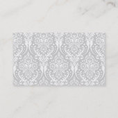 GESCHÄFTSKARTE, einfache moderne Damaske Visitenkarte (Rückseite)