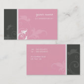 GESCHÄFTSKARTE elegant Bio, verve pink grau Visitenkarte (Vorne/Hinten)