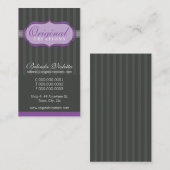 GESCHÄFTSKARTE: eleganter Flammenwerfer P1 Visitenkarte (Vorne/Hinten)