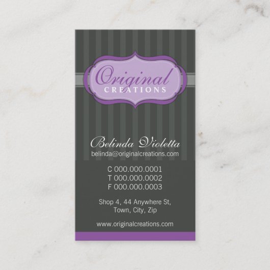 GESCHÄFTSKARTE: eleganter Flammenwerfer P1 Visitenkarte (Vorderseite)