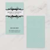 GESCHÄFTSKARTE Elegantes Lux Foliage Visitenkarte (Vorne/Hinten)