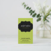 GESCHÄFTSKARTE: erfasst 1 P Visitenkarte (Stehend Vorderseite)