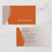 GESCHÄFTSKARTE fett, modern und braun Visitenkarte (Vorne/Hinten)