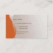 GESCHÄFTSKARTE fett, modern und braun Visitenkarte (Rückseite)