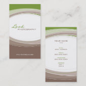 GESCHÄFTSKARTE fett, moderne, braun Visitenkarte (Vorne/Hinten)