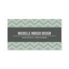 GESCHÄFTSKARTE: fett Zickzack Muster