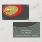 GESCHÄFTSKARTE: Fettgewaschene Retrosteine L7 Visitenkarte (Vorne/Hinten)