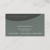 GESCHÄFTSKARTE: Fettgewaschene Retrosteine L7 Visitenkarte (Rückseite)