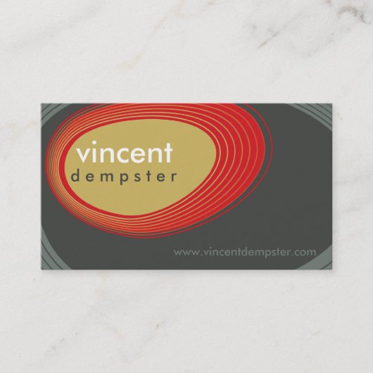 GESCHÄFTSKARTE: Fettgewaschene Retrosteine L7 Visitenkarte (Vorderseite)