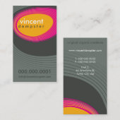 GESCHÄFTSKARTE: Fettgewaschene Retrosteine P6 Visitenkarte (Vorne/Hinten)