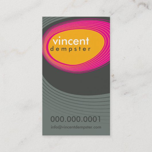 GESCHÄFTSKARTE: Fettgewaschene Retrosteine P6 Visitenkarte (Vorderseite)