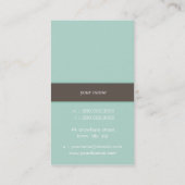 GESCHÄFTSKARTE: Finesse 7P Visitenkarte (Rückseite)