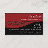 GESCHÄFTSKARTE: flüssig 13 Visitenkarte (Rückseite)