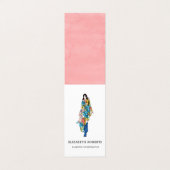 Geschäftskarte "Frauenmodell-Modelaboordinator" Visitenkarten (Außenseite Aufgefaltet)