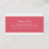 GESCHÄFTSKARTE: frischer Stil 4 Visitenkarte (Rückseite)