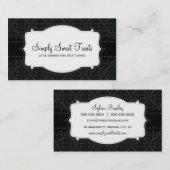 GESCHÄFTSKARTE :: funky Damask 10L Visitenkarte (Vorne/Hinten)