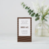 GESCHÄFTSKARTE :: funky menu 12 Visitenkarte (Stehend Vorderseite)