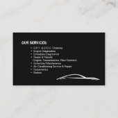 Geschäftskarte für Autodienstleistungen Visitenkarte (Rückseite)