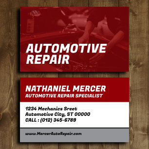 Geschäftskarte für Autoreparatur Visitenkarte