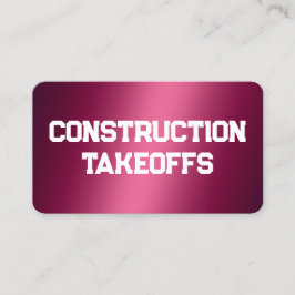 Geschäftskarte für Bauvorhaben Visitenkarte