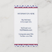 Geschäftskarte für benutzerdefinierte politische K Visitenkarte (Rückseite)