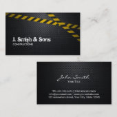 Geschäftskarte für berufliche Dunkle Metallkonstru Visitenkarte (Vorne/Hinten)