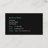 Geschäftskarte für Bibliothekare Visitenkarte (Rückseite)