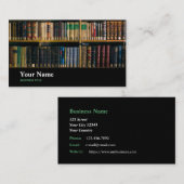 Geschäftskarte für Bibliothekare Visitenkarte (Vorne/Hinten)