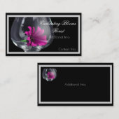 Geschäftskarte für Blumenglas Visitenkarte (Vorne/Hinten)