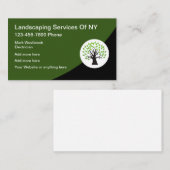 Geschäftskarte für das Landscaping-Service-Logo Visitenkarte (Vorne/Hinten)