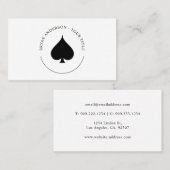 Geschäftskarte für das Logo "Black Spread Symbol" Visitenkarte (Vorne/Hinten)