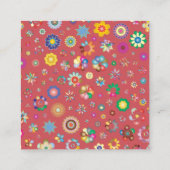 Geschäftskarte für das neue Jahr Quadratische Visitenkarte (Rückseite)